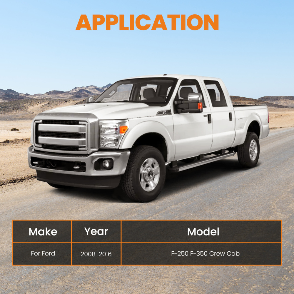 Body Mount Bushings Kit compatible for Ford Super Duty F-250/F-350 Crew Cab 2008-2016