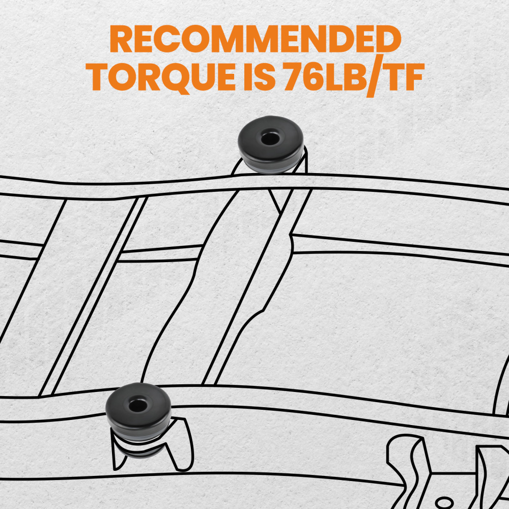 Body Mount Bushings Kit compatible for Ford Super Duty F-250/F-350 Crew Cab 2008-2016