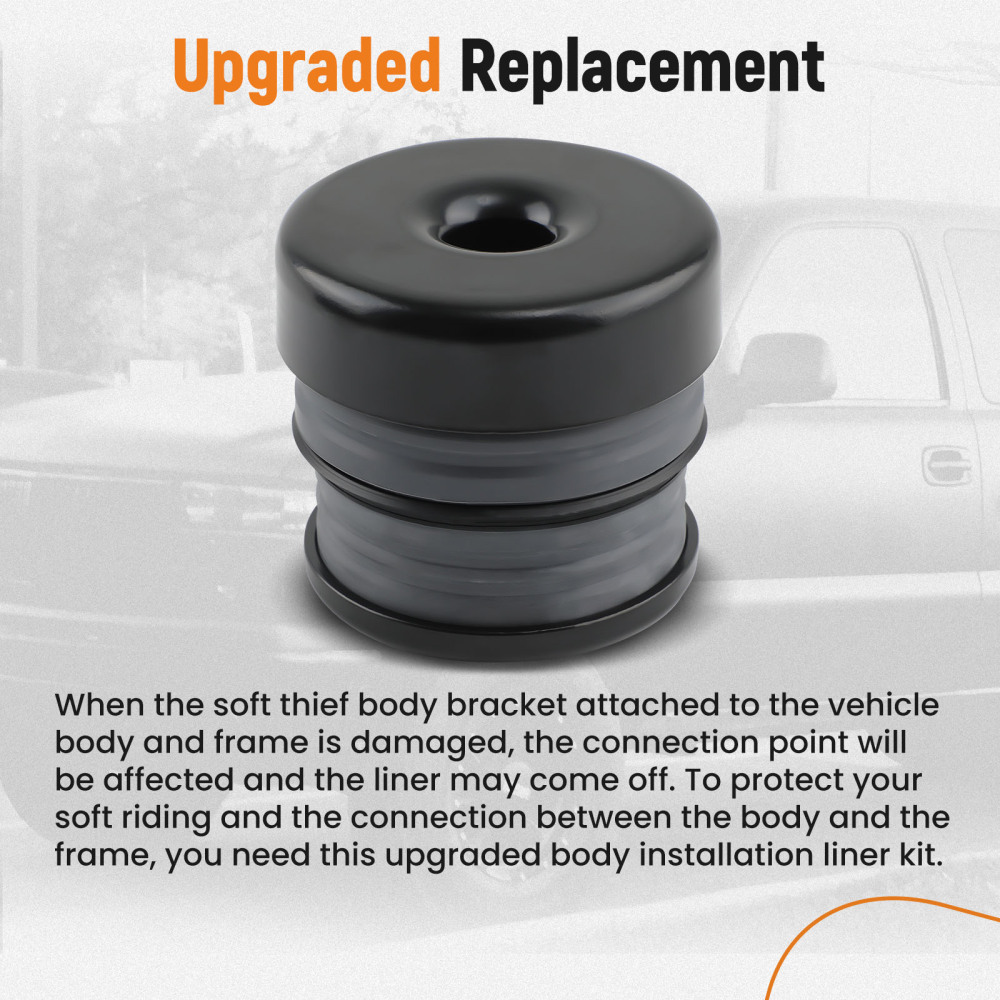 Body Mount Bushings Kit compatible for Ford Super Duty F-250/F-350 Crew Cab 2008-2016