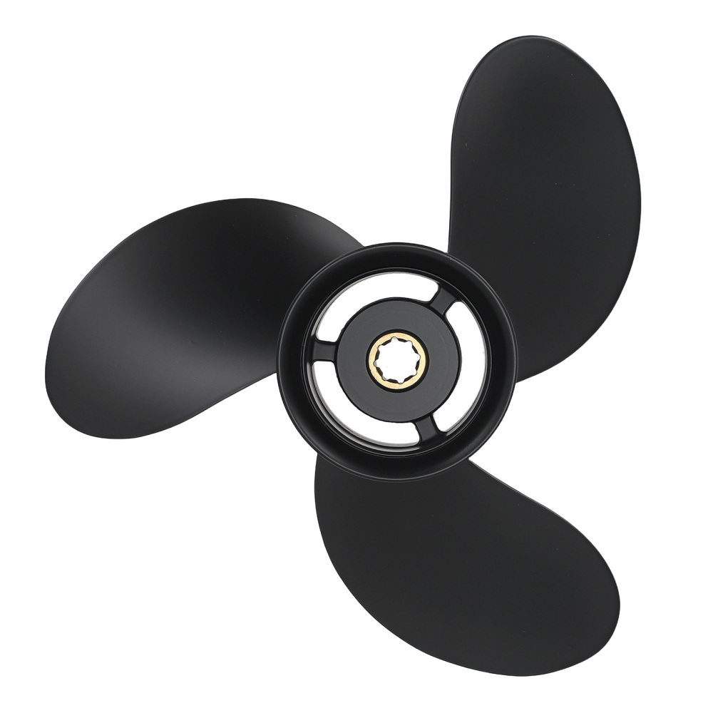 3-Blade Aluminum Propeller compatible for Mercury 15HP 2-Stroke 48-828156A12 9 Pitch