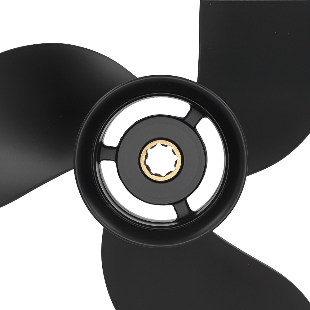 3-Blade Aluminum Propeller compatible for Mercury 15HP 2-Stroke 48-828156A12 9 Pitch