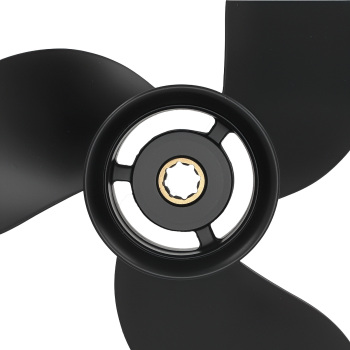 3-Blade Aluminum Propeller compatible for Mercury 15HP 2-Stroke 48-828156A12 9 Pitch
