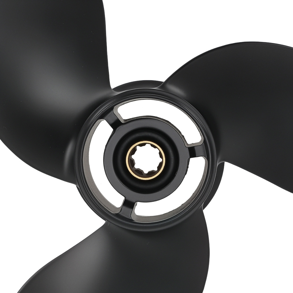 3-Blade Aluminum Propeller compatible for Mercury 15HP 2-Stroke 48-828156A12 9 Pitch