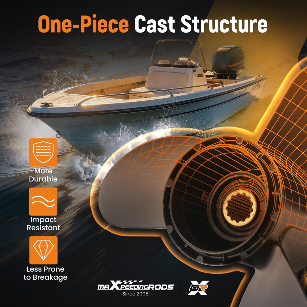 14 Dia Propeller compatible for Suzuki Engines 50-140HP 17 Pitch Aluminum 3 Blade