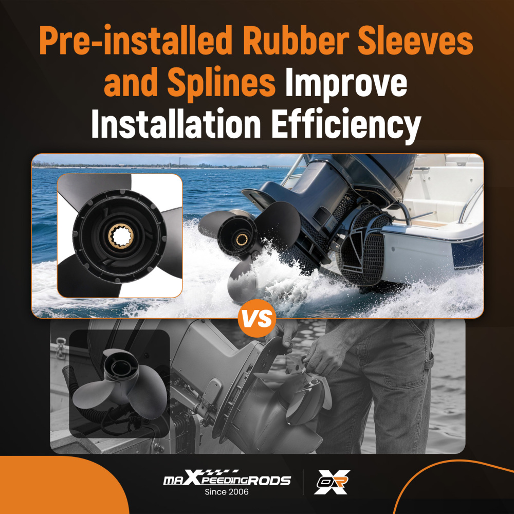 10 Pitch Outboard Prop compatible for Suzuki 20-30HP 58100-96410-019 Aluminum