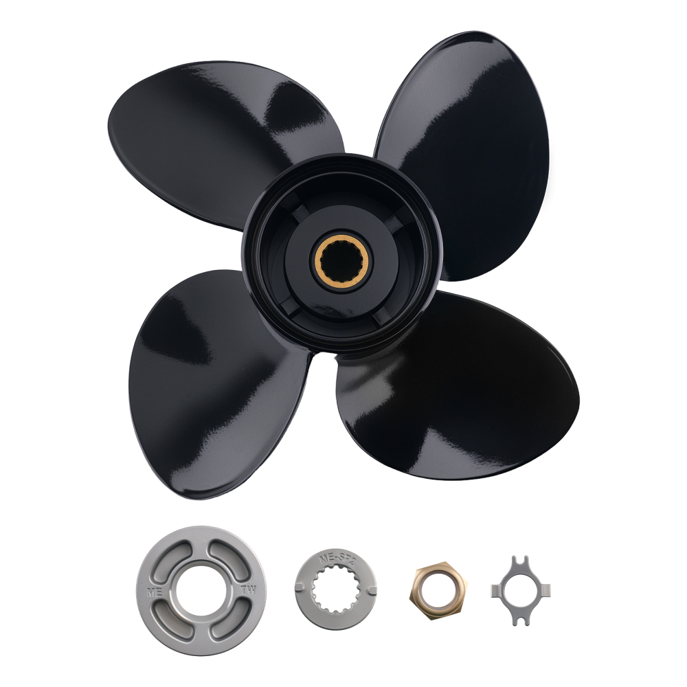 13x17 4 Blade Aluminum Propeller compatible for Mercury 40-140HP 488M8026590