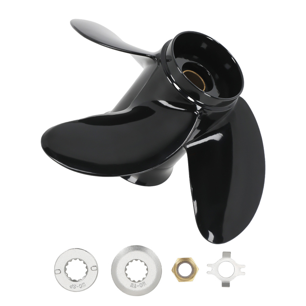 10.3 Aluminum Propeller compatible for Mercury 30HP 40HP 50HP 60HP 13 Spline 4 Blade