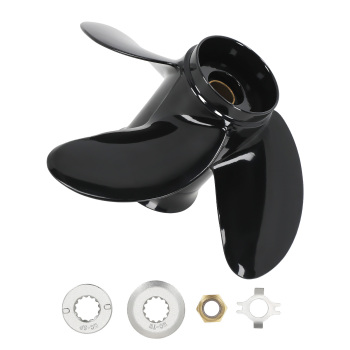 10.3 Aluminum Propeller compatible for Mercury 30HP 40HP 50HP 60HP 13 Spline 4 Blade