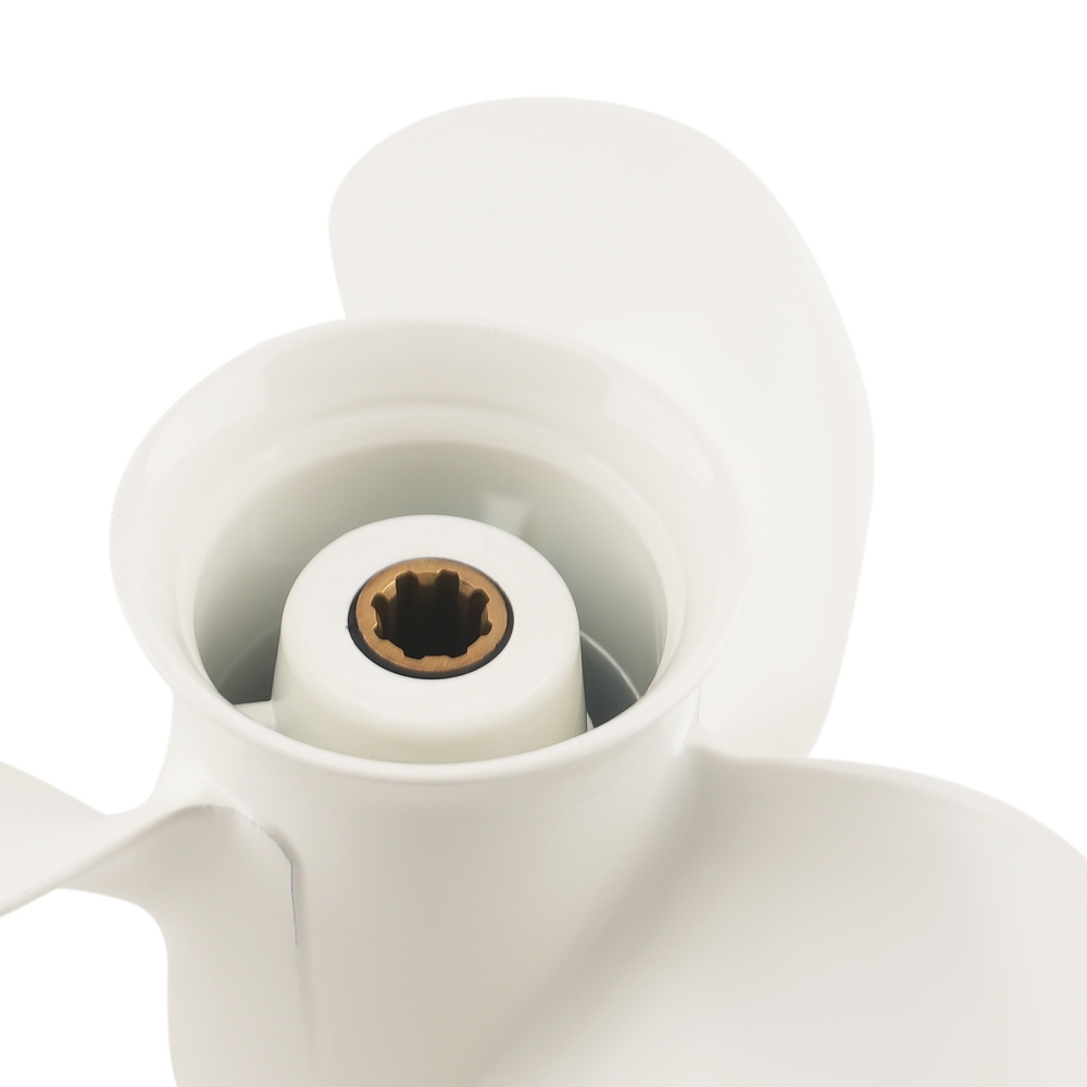 11 Aluminum 3 Blade Propeller compatible for Yamaha 15HP 20HP 63V-45943-10-00 8 Spline