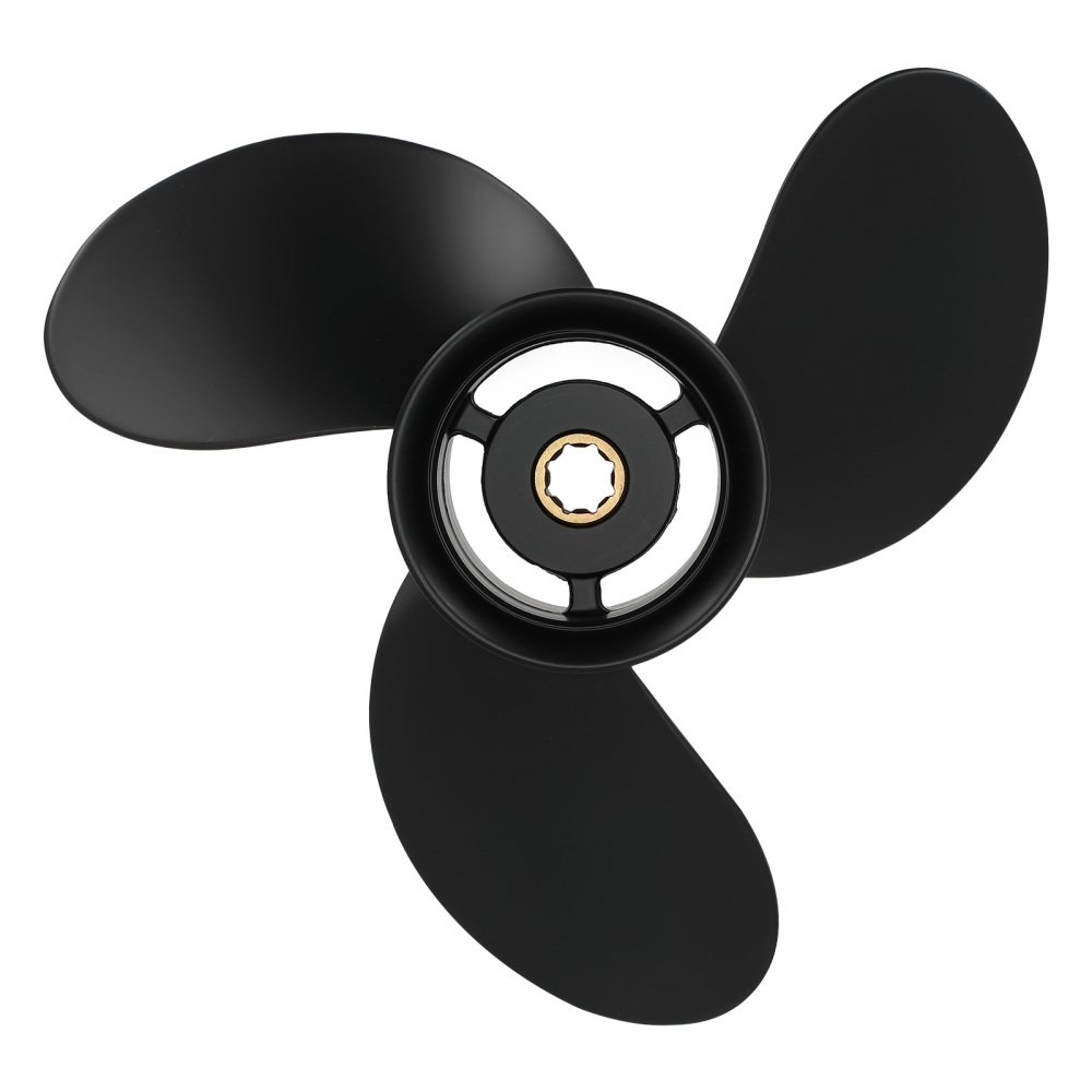 3 Blade Aluminum Boat Propeller compatible for Mercury 6-15HP 8 Pitch 48-828154A12