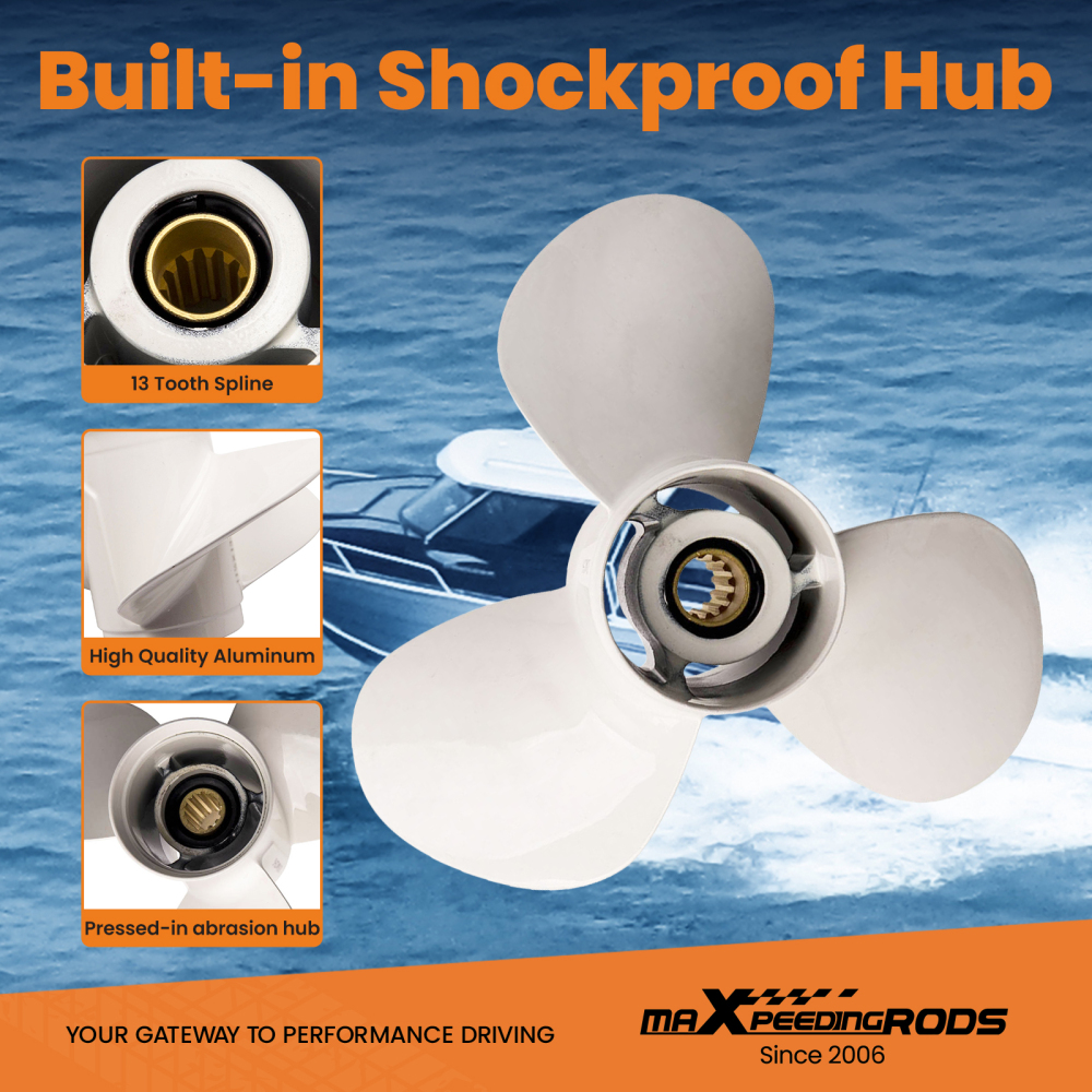 Elica in alluminio compatibile per HONDA per modelli compatibile per YAMAHA 30 40 50 60 cv 2 e 4 tempi