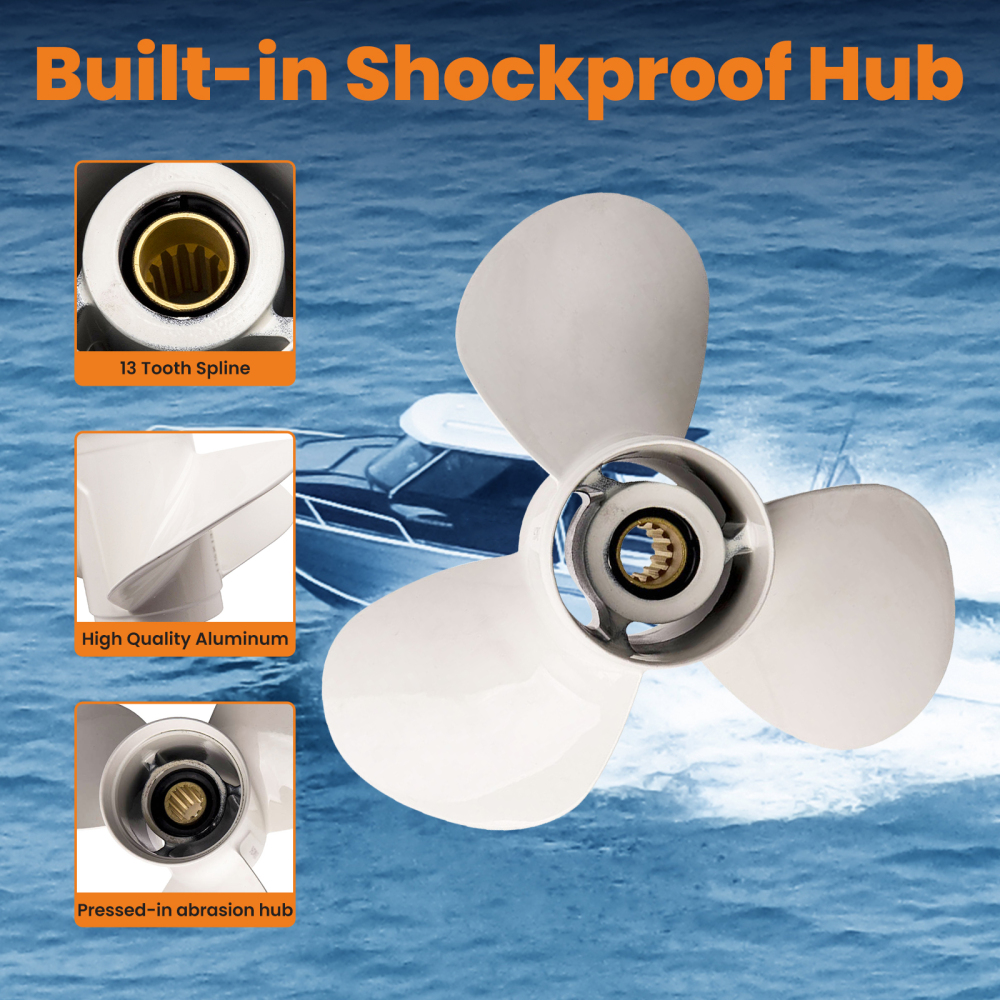 Elica in alluminio compatibile per HONDA per modelli compatibile per YAMAHA 30 40 50 60 cv 2 e 4 tempi