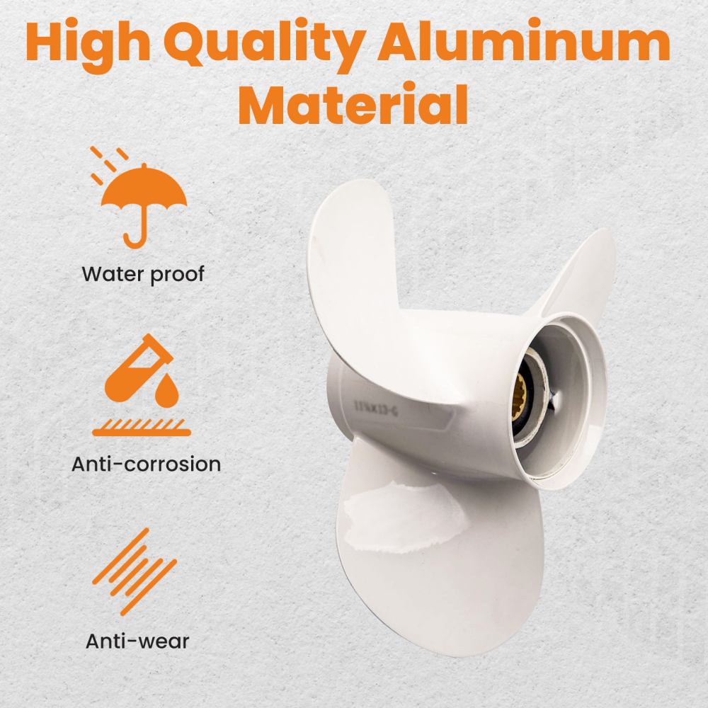 Elica in alluminio compatibile per HONDA per modelli compatibile per YAMAHA 30 40 50 60 cv 2 e 4 tempi