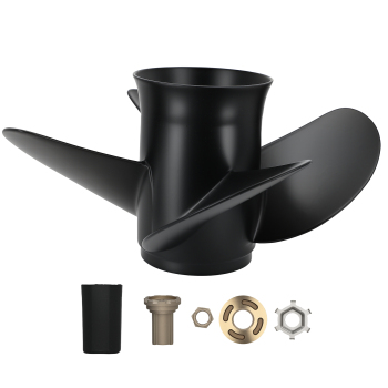 Elica 14 Pollici 19 Passo compatibile per Mercruiser 135-300HP 4 Pale Alluminio