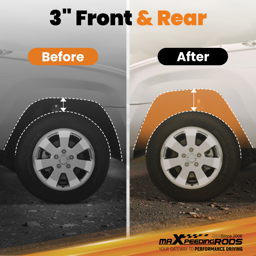 3 Inch Body Lift compatible for Chevy S-10 Blazer compatible for GMC S-15 Jimmy 1982-1994 Kit 75mm