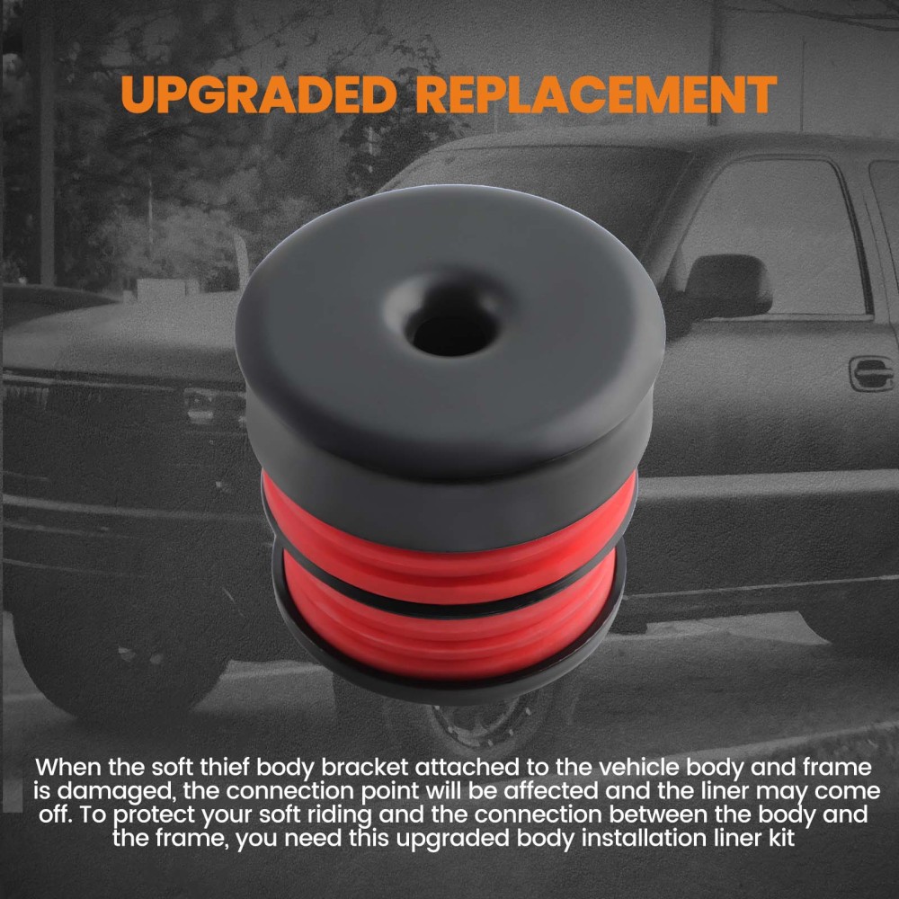 Silicone Body Mount Bushings Kit compatible for Ford Super Duty F-250/F-350 Crew Cab 08-16