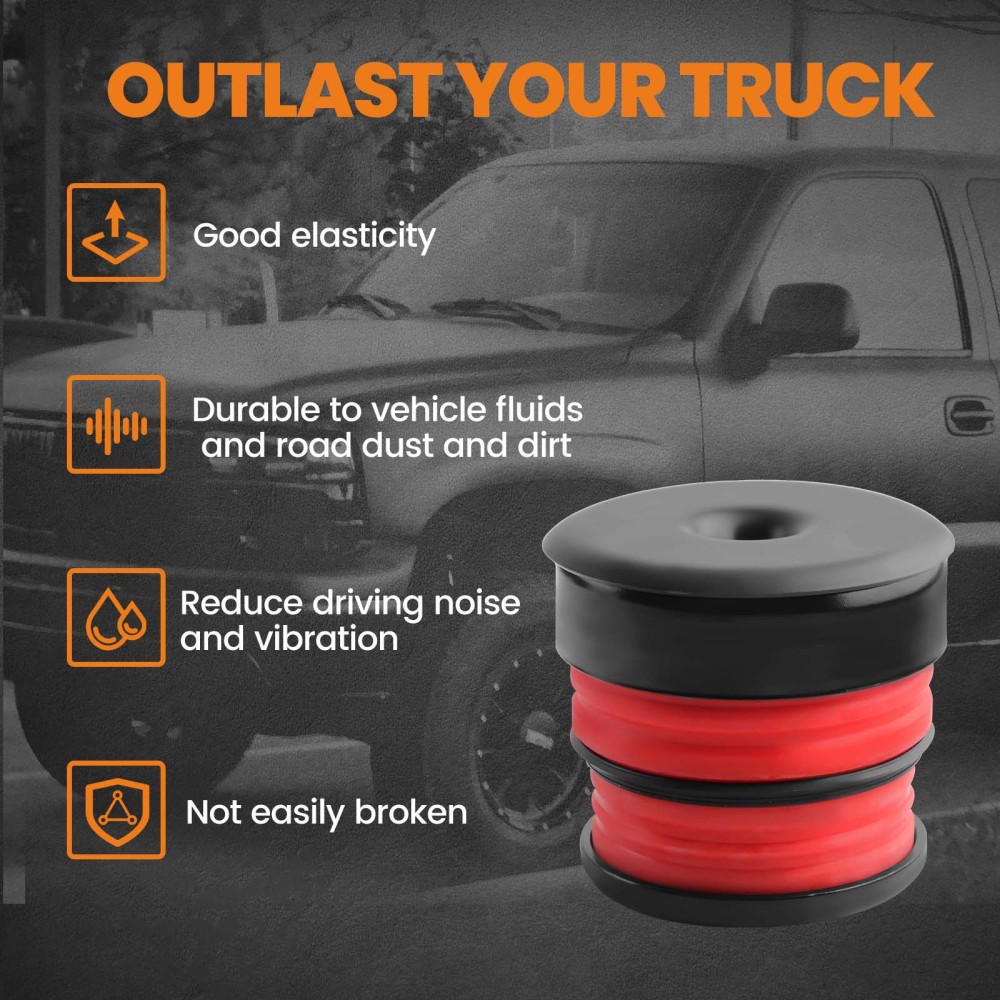 Silicone Body Mount Bushings Kit compatible for Ford Super Duty F-250/F-350 Crew Cab 08-16