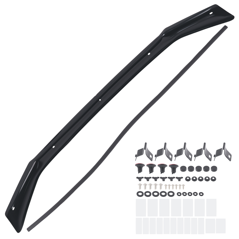 Bonnet Guard Front Black Acrylic compatible for Ford Ranger Everest 2022-Onwards