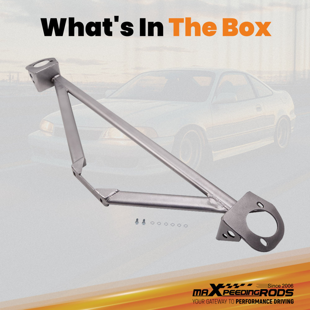 Front Upper Strut Bar Brace compatible for Honda Civic EG EK 1992-2000 Del Sol 92-97