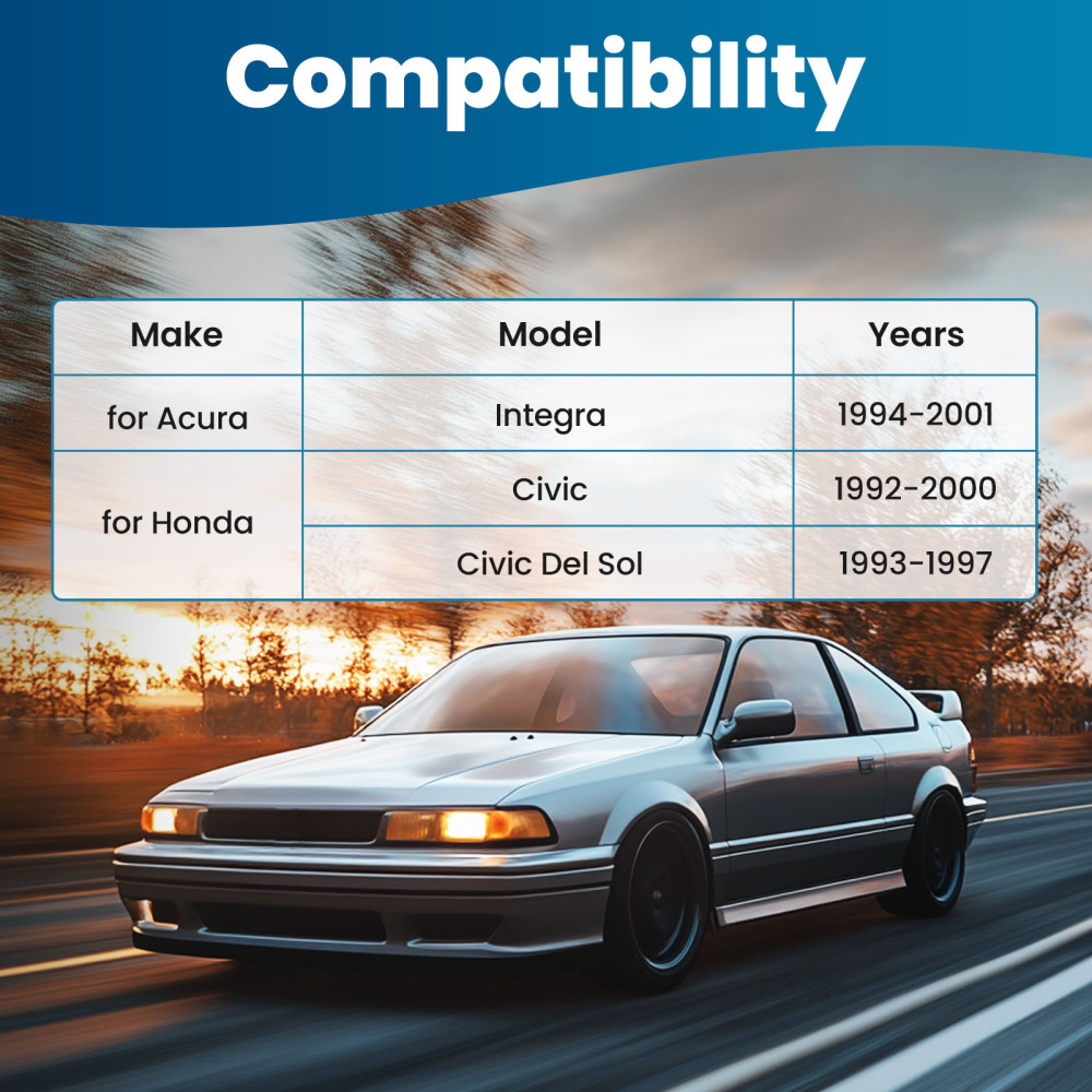 Front Upper Strut Bar Brace compatible for Honda Civic Del Sol EG EK 92-00