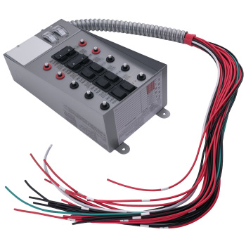 30A Manual Power Transfer Switch 7500W Single Phase Gray Steel 31410CRK