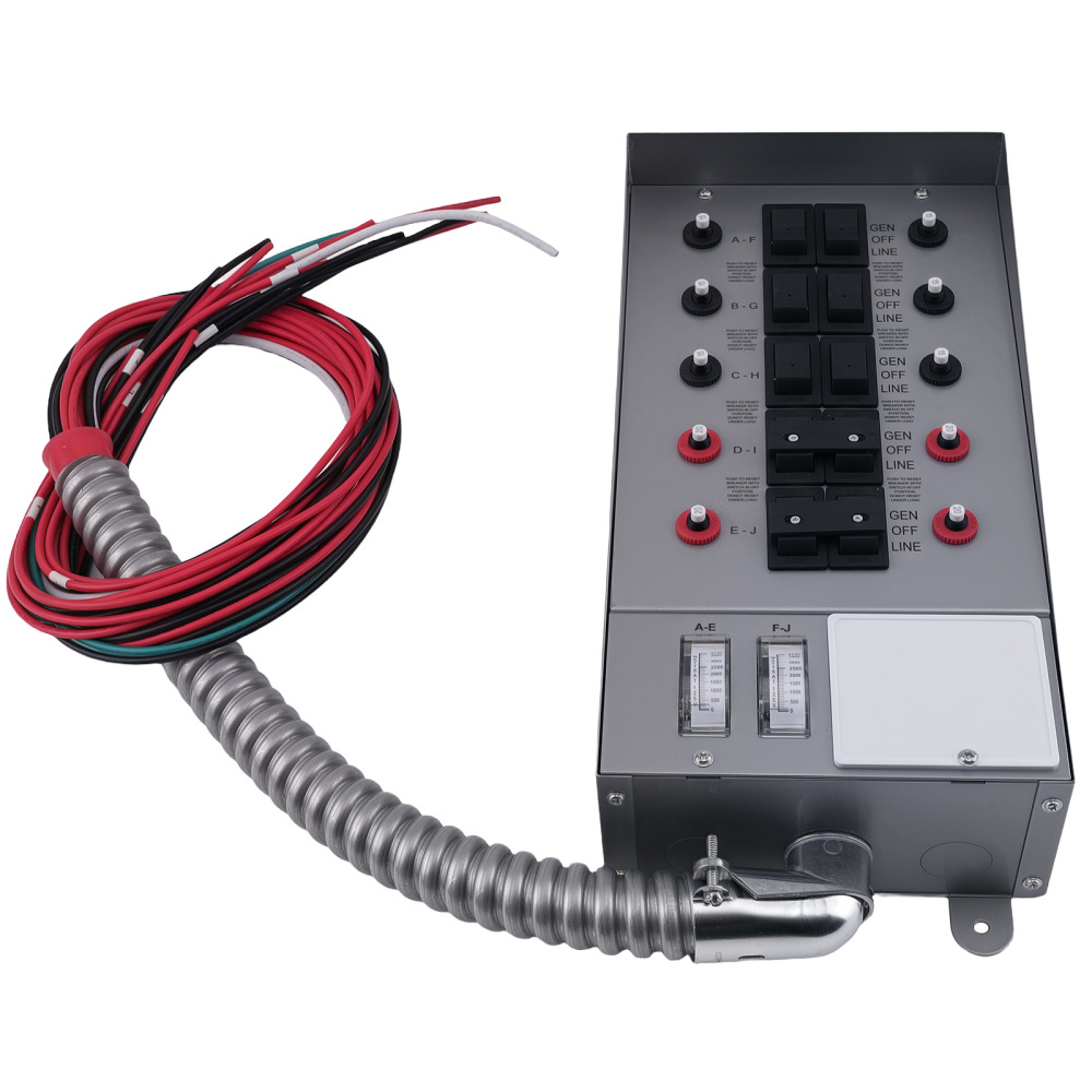 30A Manual Power Transfer Switch 7500W Single Phase Gray Steel 31410CRK