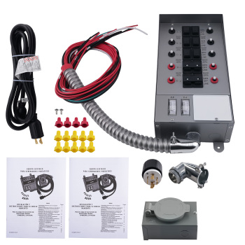 30A Manual Power Transfer Switch 7500W Single Phase Gray Steel 31410CRK