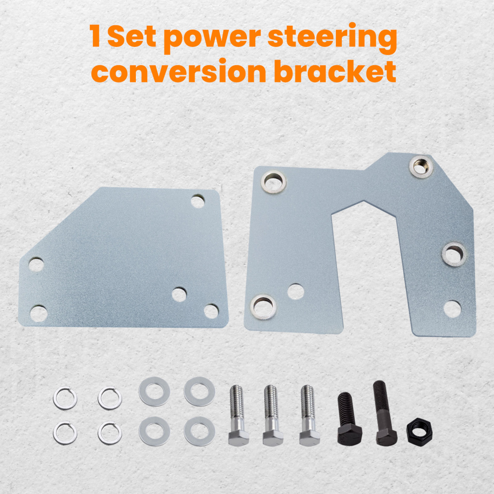 Bracket Kit Power Steering Conversion compatible for GMC Truck/1000 Series 1960-1966