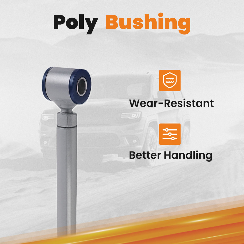 Compatible for Chevy C10 compatible for GMC Truck Silver Double Adjustable compatible for Panhard Trac Bar W/ Brackets