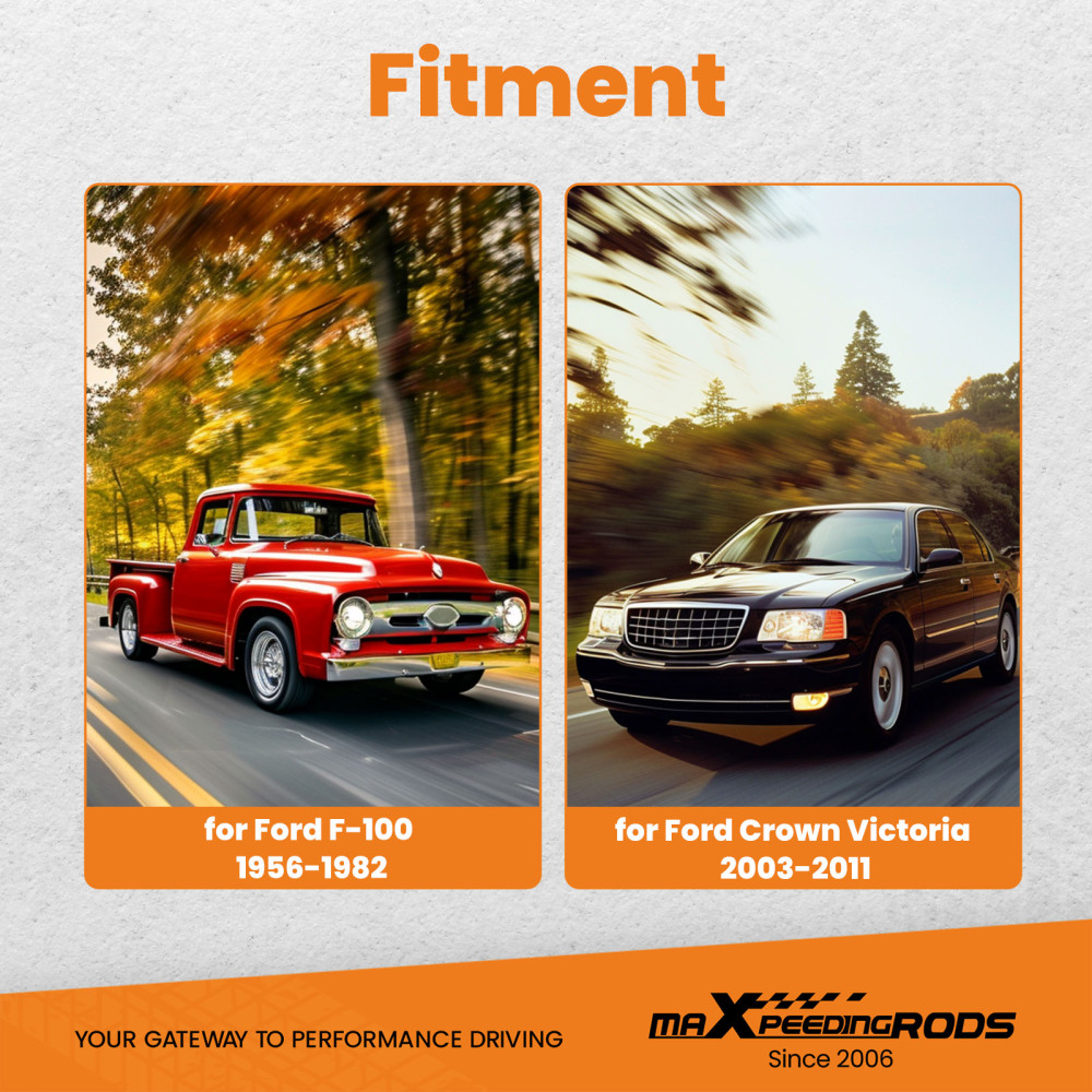 Front Left & Right Swap Adapter Kit compatible for Ford F100 Crown Vic