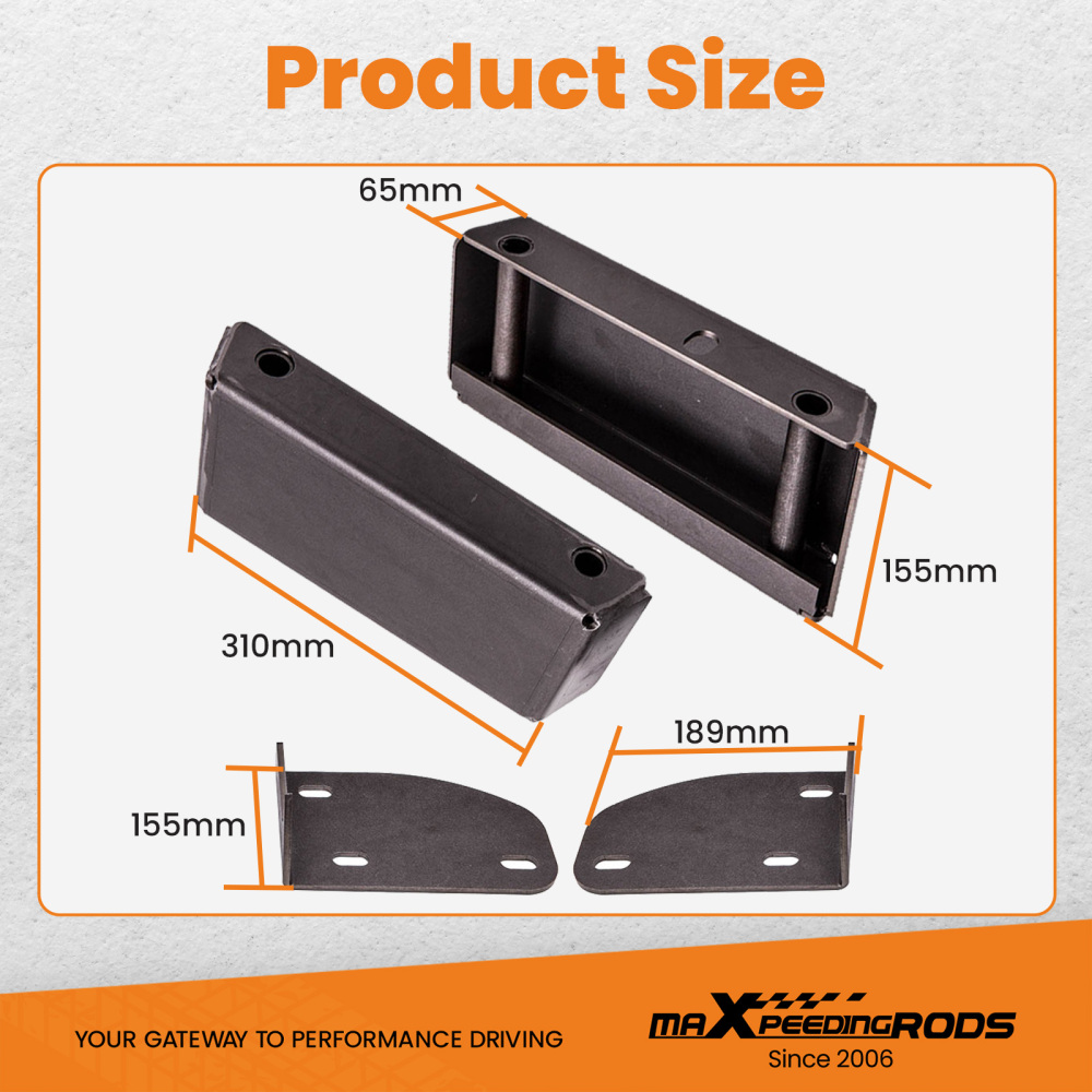 Front Left & Right Swap Adapter Kit compatible for Ford F100 Crown Vic