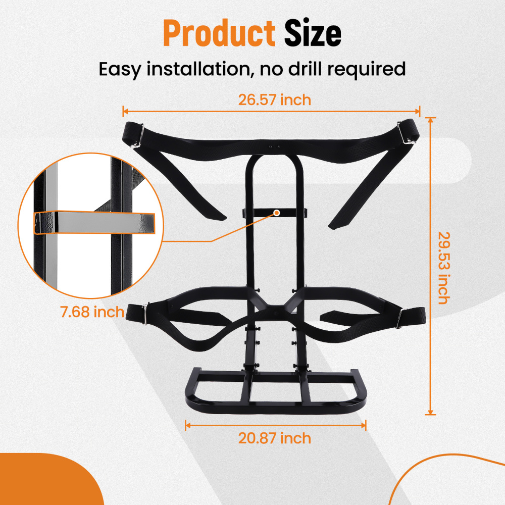 Compatible for Golf Cart Bag Holder Bracket Rear compatible for Seat Attachment for Club Car compatible for EZGo Yamaha