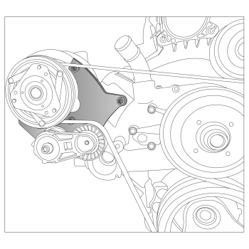LS R4 compatible for AC Compressor Bracket for FACTORY LS LQ LS2 LS3 LS6 Vortec Truck 1999-2013