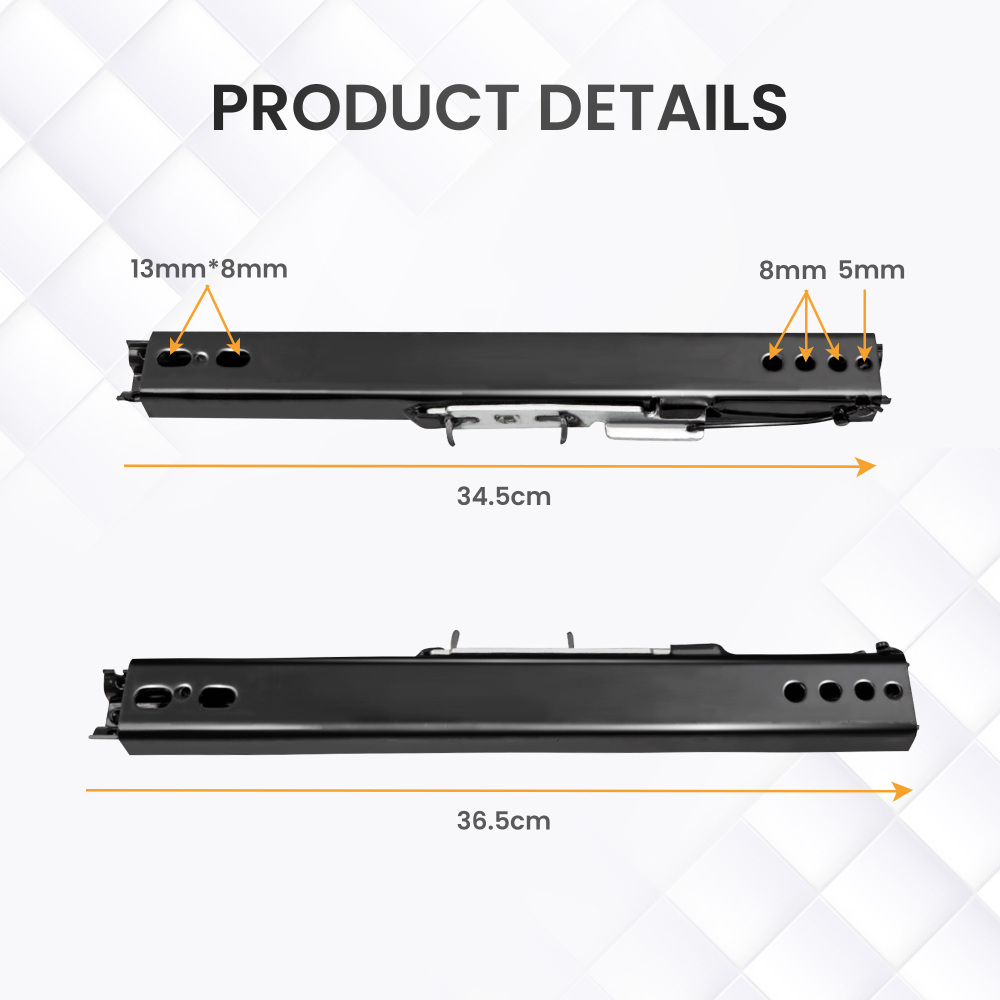 Universal Double Locking Competition Bucket compatible for Seat Sliders/Runners Kit
