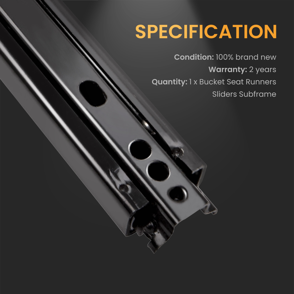 Universal Double Locking Competition Bucket compatible for Seat Sliders/Runners Kit