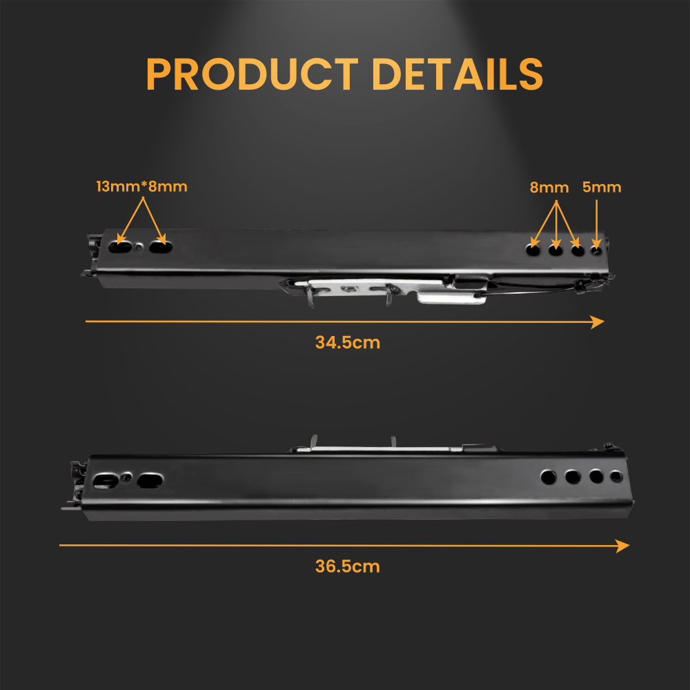 Universal Double Locking Competition Bucket compatible for Seat Sliders/Runners Kit
