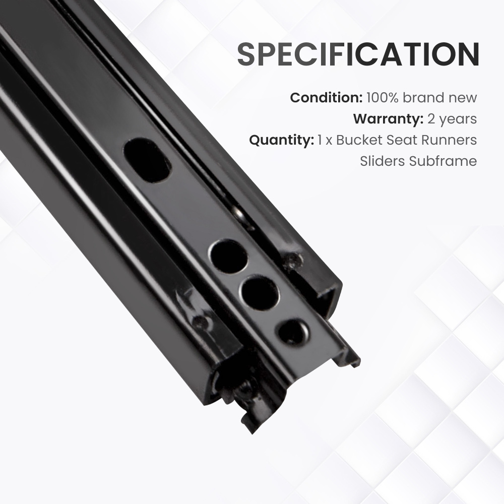 Universal Double Locking Competition Bucket compatible for Seat Sliders/Runners Kit