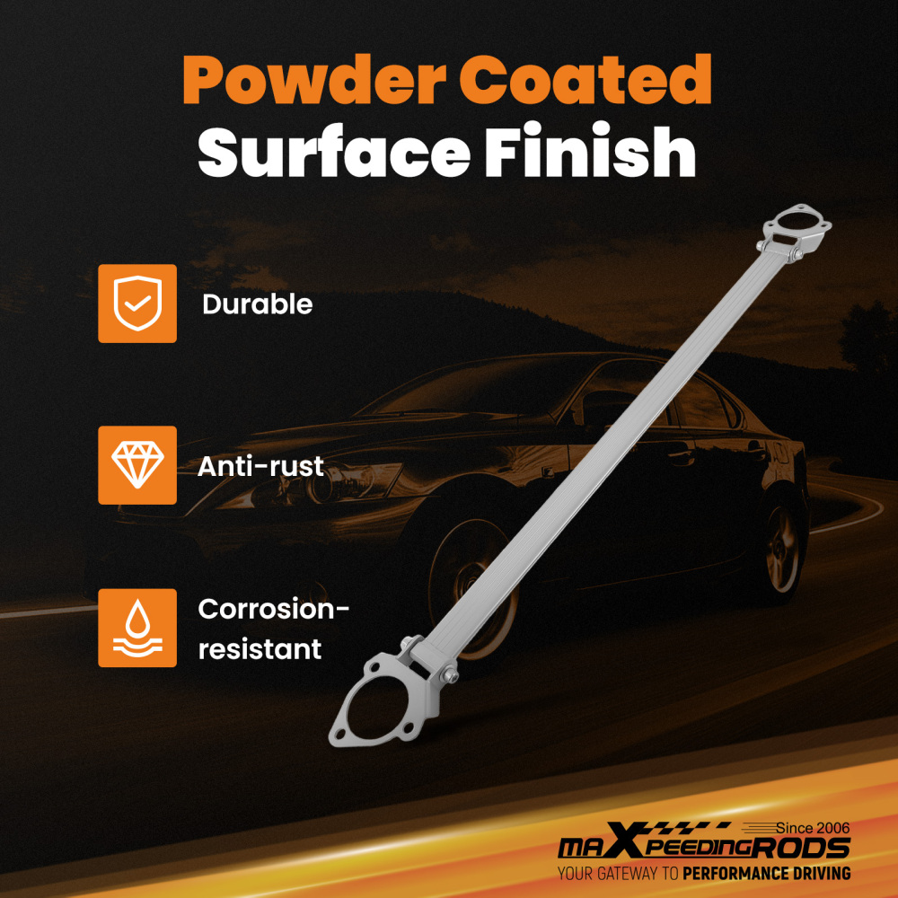 Rear Upper Strut Bar Strut Tower Brace compatible for Lexus IS250 IS350 2/4-Door 2006-2013