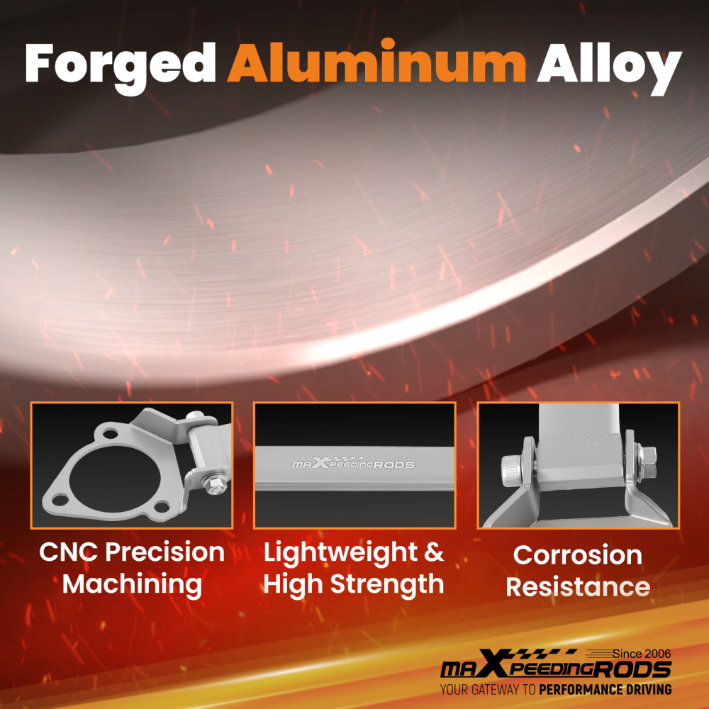 Rear Upper Strut Bar Strut Tower Brace compatible for Lexus IS250 IS350 2/4-Door 2006-2013