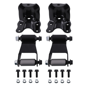 Rear Leaf Spring Shackle Bracket Hanger Set compatible for Ford F150 F250 E0TZ-5776-A