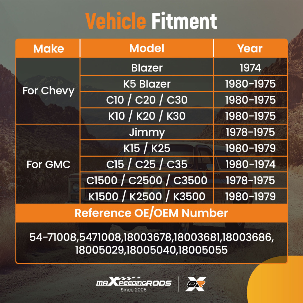 Power Brake Booster ForChevy K10 / K20 / K30 1975 - 19805471008