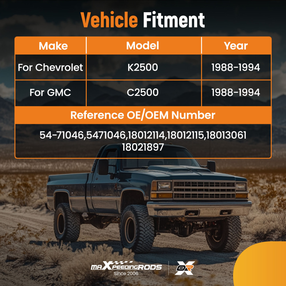 Vacuum Power Brake Booster compatible for Chevrolet K2500 1988-1994 54-710465471046