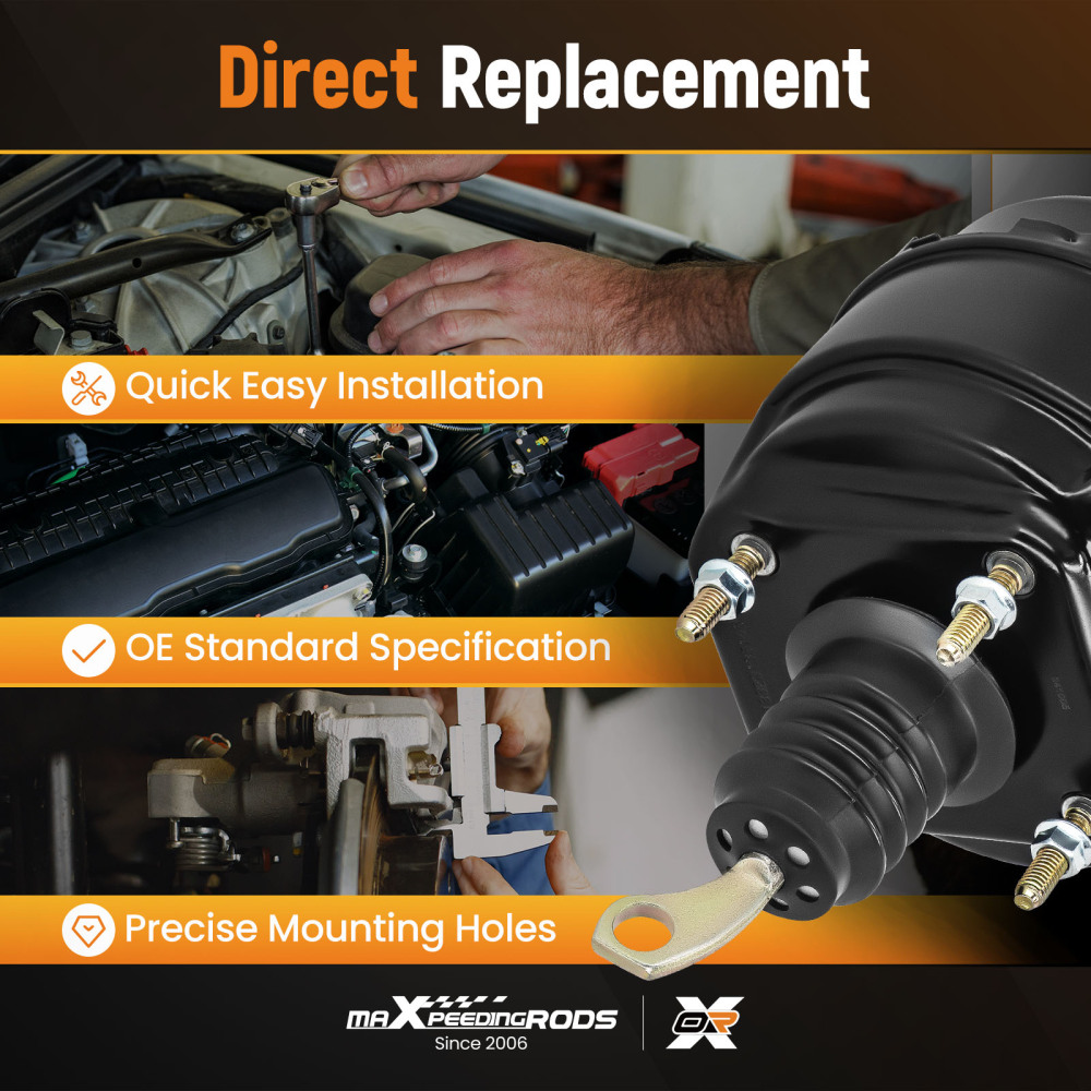 Power Brake Booster Vacuum compatible for Ford Fairmont 5.0L/4.2L V8 1981-1983 5473207