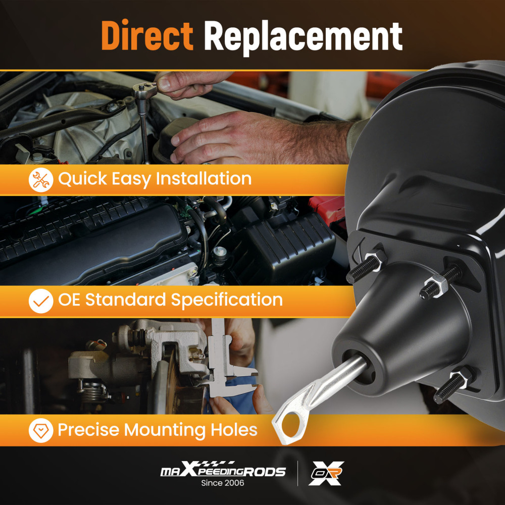 Power Vacuum Brake Booster compatible for Ford Bronco V8 5.0L 1989-1993 5474210 E9TZ2005B