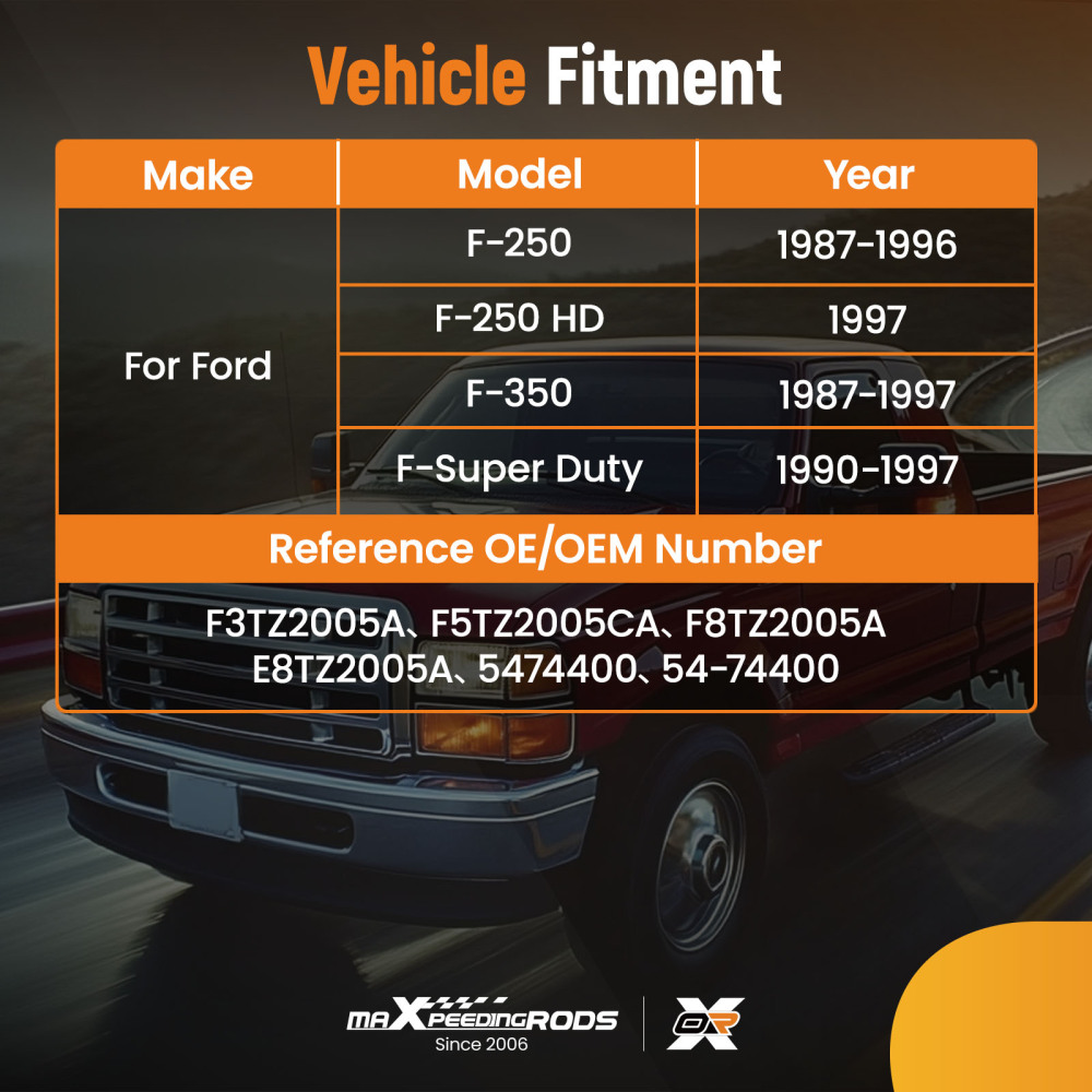 Power Brake Booster compatible for Ford F-250 F-250 HD 5474400 54-74400 F5TZ2005CA