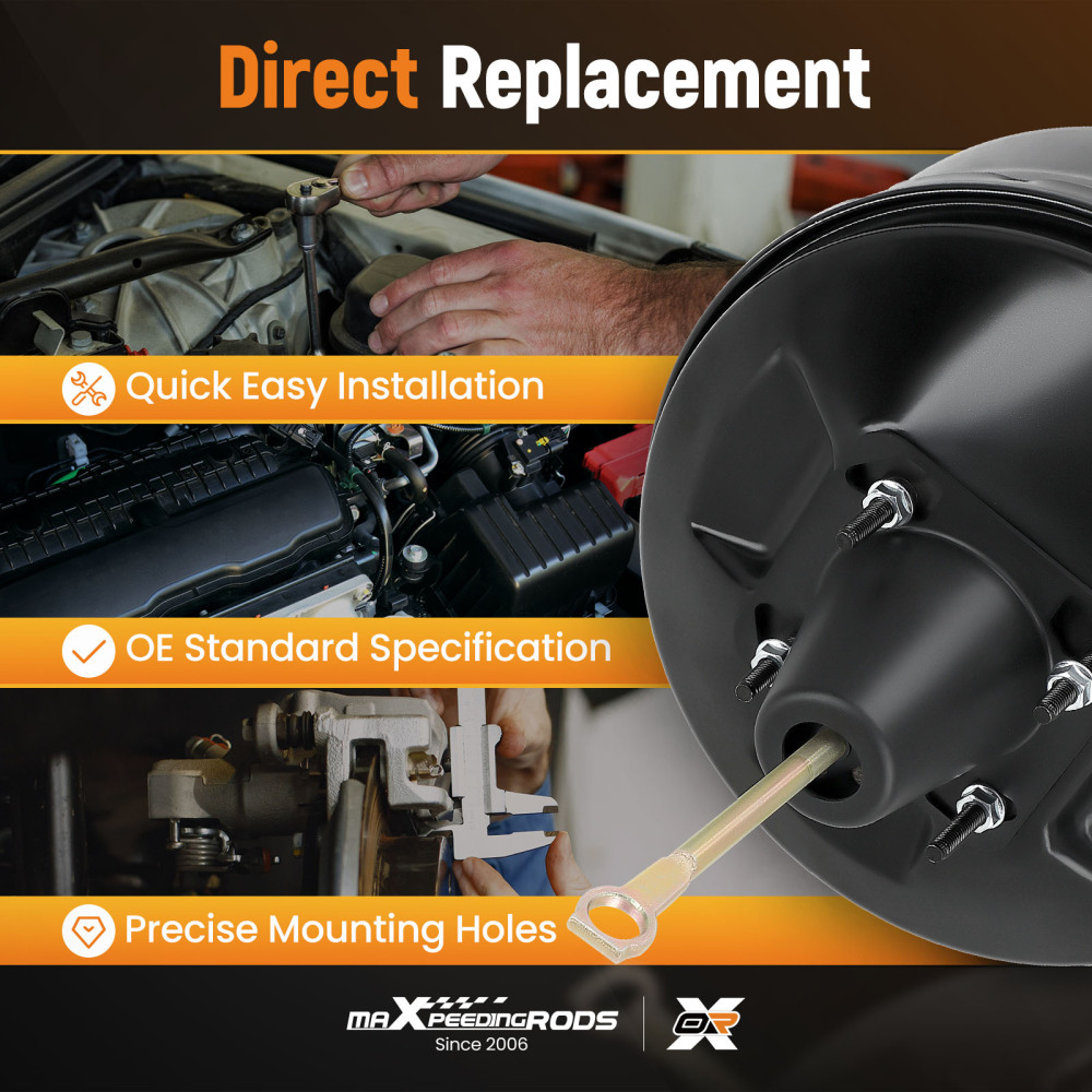 Power Brake Booster For 97-08 compatible for Ford F-150 F-250 Lobo compatible for Lincoln Blackwood 54-74408