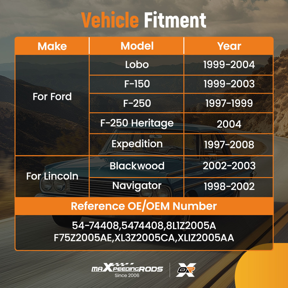 Power Brake Booster For 97-08 compatible for Ford F-150 F-250 Lobo compatible for Lincoln Blackwood 54-74408