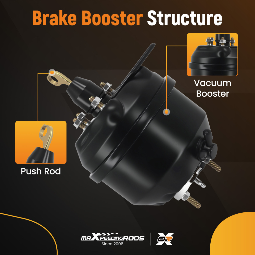 Power Brake Booster compatible for Ford Mustang 1967 1968 1969 1970 54-76201