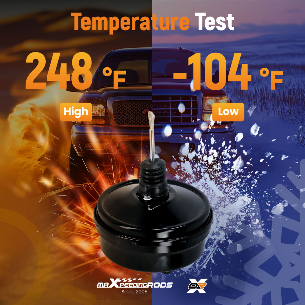 Black Power Brake Booster compatible for Chevrolet Silverado Compatible for GMC Sierra 2005-2007