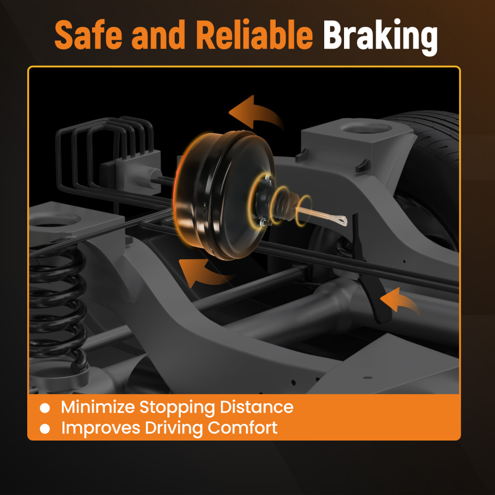 Black Power Brake Booster compatible for Chevrolet Silverado Compatible for GMC Sierra 2005-2007